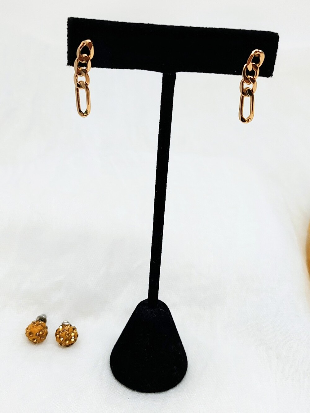 Set Of 2 Gold Tone Earrings - Women's Jewelry
